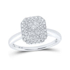 Mesmerizing Brilliance Diamond Cluster Ring - Splendid Jewellery