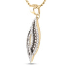 Mesmerizing Brown and White Diamond Romance Pendant  Side View from Splendid Jewellery