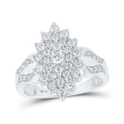 Mesmerizing Marquise Diamond Cluster Ring - Splendid Jewellery