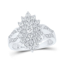 Load image into Gallery viewer, Mesmerizing Marquise Diamond Cluster Ring - Splendid Jewellery