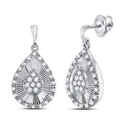 Mesmerizing Teardrop Brilliance Earrings  Side View from Splendid Jewellery