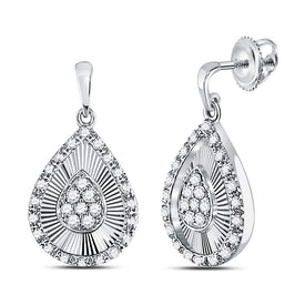 Mesmerizing Teardrop Brilliance Earrings  Side View from Splendid Jewellery