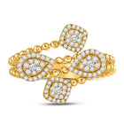 Mesmerizing Teardrop Spiral Diamond Band - Splendid Jewellery