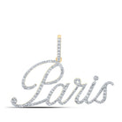 Parisian Elegance: 10kt Yellow Gold Diamond Initial & Letter Pendant - Splendid Jewellery
