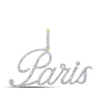 Parisian Elegance: 10kt Yellow Gold Diamond Initial & Letter Pendant - Splendid Jewellery