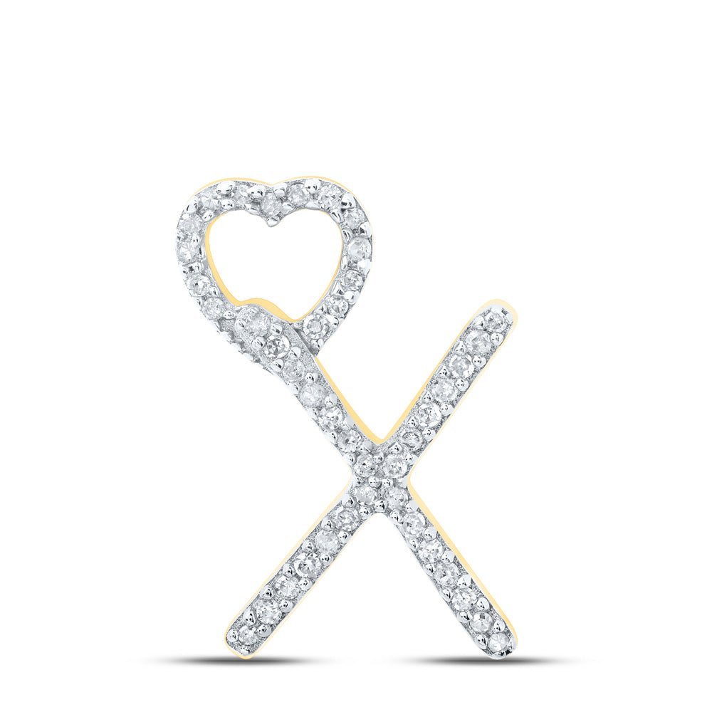 Personalized Diamond Initial & Letter Pendant - Splendid Jewellery