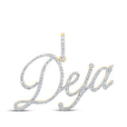 Personalized Diamond Initial & Letter Pendant in 10kt Yellow Gold - A Radiant Reflection of Elegance and Sophistication - Splendid Jewellery