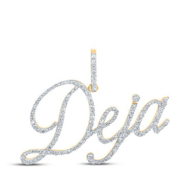 Personalized Diamond Initial & Letter Pendant in 10kt Yellow Gold - A Radiant Reflection of Elegance and Sophistication - Splendid Jewellery