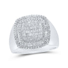 Pillow Square Diamond Ring in 10kt White Gold - 1 - 1/5 Cttw | Stylish Men's Jewelry - Splendid Jewellery