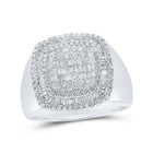 Pillow Square Diamond Ring in 10kt White Gold - 1 - 1/5 Cttw | Stylish Men's Jewelry - Splendid Jewellery