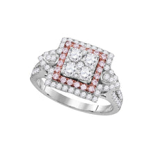 Load image into Gallery viewer, Pink Diamond Square Cluster Ring in 14kt White Gold - A Mesmerizing Masterpiece - Splendid Jewellery