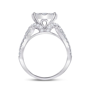 Princess Brilliance 2 Carat Diamond Wedding Ring Band Set - Splendid Jewellery