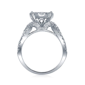 Princess Brilliance 2 Carat Diamond Wedding Ring Band Set - Splendid Jewellery
