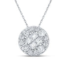 Princess Brilliance Diamond Cluster Pendant - Splendid Jewellery