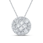 Princess Brilliance Diamond Cluster Pendant - Splendid Jewellery