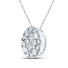 Princess Brilliance Diamond Cluster Pendant - Splendid Jewellery