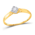 10kt Golden Brilliance Diamond Promise Ring product  Top View from Splendid Jewellery