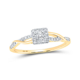 Captivating Love's Embrace Promise Ring - Top View