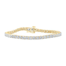 Load image into Gallery viewer, Radiant 10kt Yellow Gold Diamond Tennis Bracelet - 1 Cttw - Splendid Jewellery