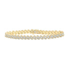 Radiant 10kt Yellow Gold Women's Round Diamond Fashion Bracelet - 3 - 1/3 Cttw by Splendid Jewellery - Splendid Jewellery
