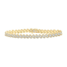 Load image into Gallery viewer, Radiant 10kt Yellow Gold Women's Round Diamond Fashion Bracelet - 3 - 1/3 Cttw by Splendid Jewellery - Splendid Jewellery