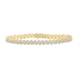 Radiant 10kt Yellow Gold Women's Round Diamond Fashion Bracelet - 3 - 1/3 Cttw by Splendid Jewellery - Splendid Jewellery