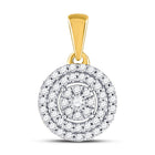 Radiant Aura Diamond Cluster Pendant - Splendid Jewellery
