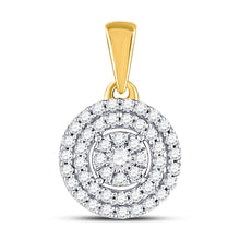 Load image into Gallery viewer, Radiant Aura Diamond Cluster Pendant product  Top View from Splendid Jewellery