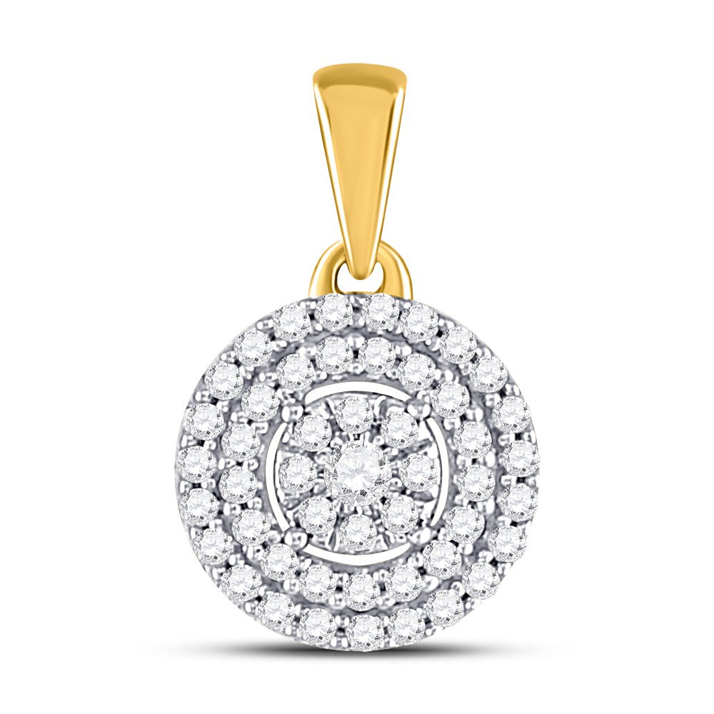 Radiant Aura Diamond Cluster Pendant - Splendid Jewellery