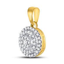 Load image into Gallery viewer, Radiant Aura Diamond Cluster Pendant product Side View from Splendid Jewellery