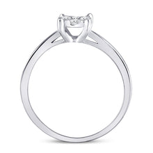 Load image into Gallery viewer, Radiant Blossom Diamond Cluster Ring | 10kt White Gold Womens Round Diamond Flower Cluster Ring 1/4 Cttw | Splendid Jewellery - Splendid Jewellery