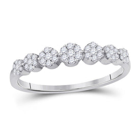 Radiant Blossom Diamond Cluster Ring - Splendid Jewellery