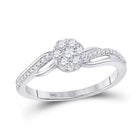 Radiant Blossom Diamond Cluster Ring - Splendid Jewellery