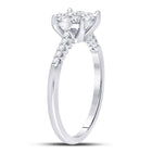 Radiant Blossom Diamond Cluster Ring Side View 2 from Splendid Jewellery