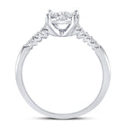 Radiant Blossom Diamond Cluster Ring Side View from Splendid Jewellery