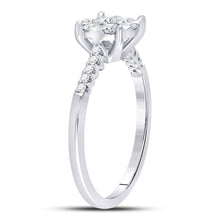 Load image into Gallery viewer, Radiant Blossom Diamond Cluster Ring - Splendid Jewellery