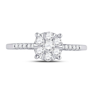 Radiant Blossom Diamond Cluster Ring - Splendid Jewellery