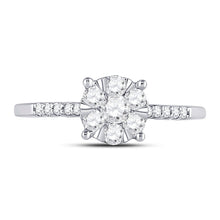 Load image into Gallery viewer, Radiant Blossom Diamond Cluster Ring - Splendid Jewellery