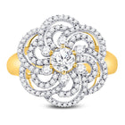 Radiant Blossom Diamond Fashion Ring product Top View from Splendid Jewellery
