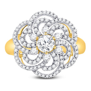 Radiant Blossom Diamond Fashion Ring - Splendid Jewellery