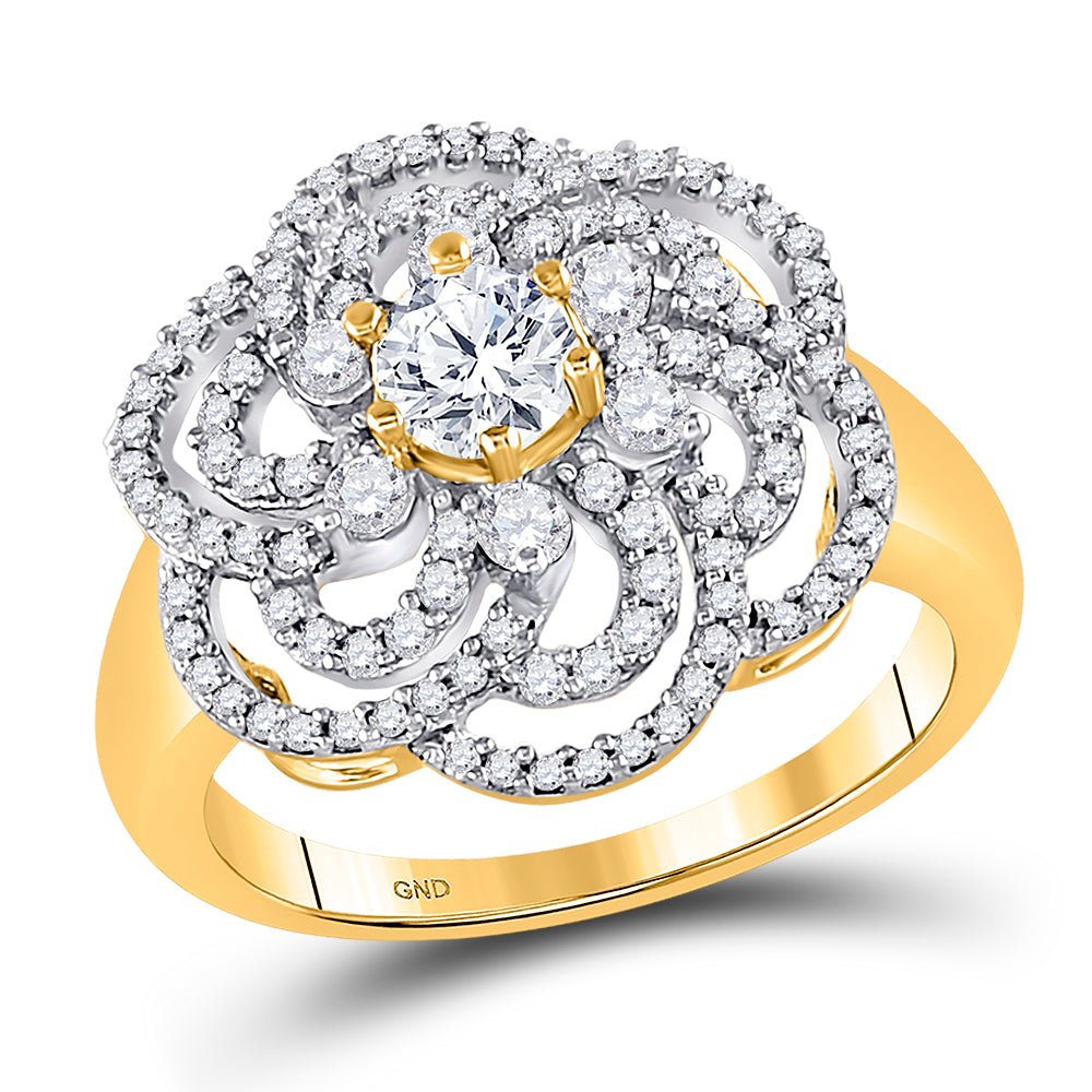 Radiant Blossom Diamond Fashion Ring - Splendid Jewellery