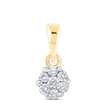 Load image into Gallery viewer, Radiant Blossom Diamond Pendant  Top View from Splendid Jewellery