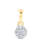 Radiant Blossom Diamond Pendant  Top View from Splendid Jewellery