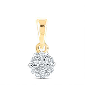 Radiant Blossom Diamond Pendant  Top View from Splendid Jewellery