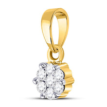 Load image into Gallery viewer, Radiant Blossom Diamond Pendant  Side View from Splendid Jewellery