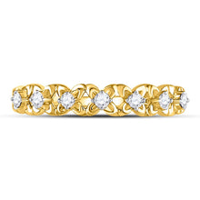Load image into Gallery viewer, Radiant Blossom Diamond Stackable Band Ring - Splendid Jewellery