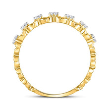 Load image into Gallery viewer, Radiant Blossom Diamond Stackable Band Ring - Splendid Jewellery