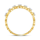 Radiant Blossom Diamond Stackable Band Ring - Splendid Jewellery