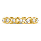Radiant Blossom Diamond Stackable Band Ring product Top View from Splendid Jewellery