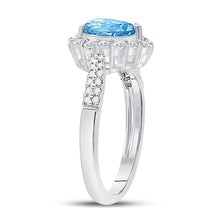 Load image into Gallery viewer, Radiant Blue Topaz Splendor Ring - Splendid Jewellery
